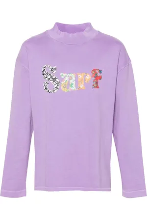 ERL Top, Herre, Lilla, XL, Bomuld, Lilla Bomuld Jersey T-shirt