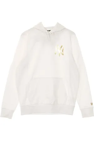 New Era Sweathshirts & Hoodies, Herre, Hvid, 2XL, Bomuld, MLB Metallic hættetrøje hvid