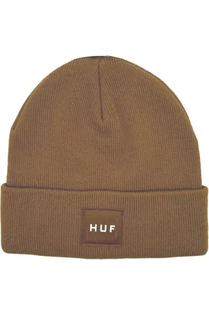 Huf Tilbehør, unisex, Brun, ONE SIZE, Uld, Herre Akryl Beanie Hat