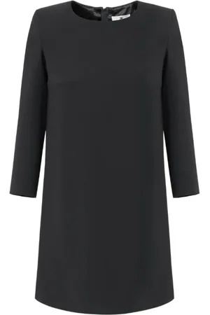 Elisabetta Franchi Kjole, Dame, Sort, S, Polyester, Kort Kjole med Elegant Design