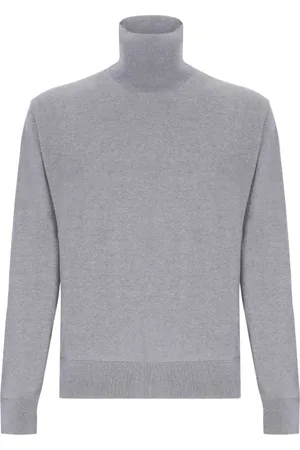 LANEUS Strik, Herre, Grå, S, Uld, Trøje Over Turtleneck