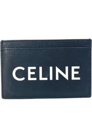 Céline Pre-owned, Herre, Blå, ONE SIZE, Tyl, Pre-owned Laeder punge