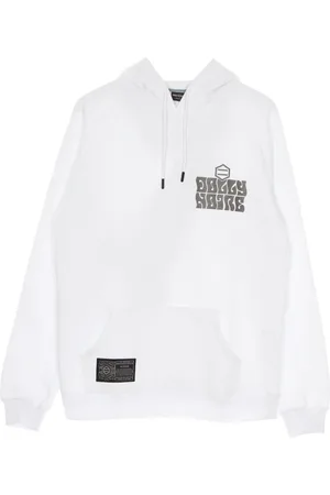 DOLLY NOIRE Sweathshirts & Hoodies, Herre, Hvid, XL, Bomuld, Hvid Cruiser Hoodie med Kængurulomme