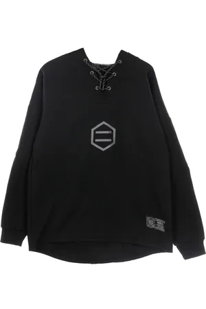 DOLLY NOIRE Sweathshirts & Hoodies, Herre, Sort, M, Reaktiv Hockey Hættetrøje Sort/Grå