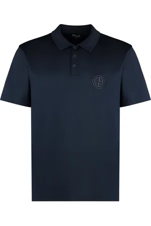 Giorgio Armani Top, Herre, Blå, M, Bomuld, Tops
