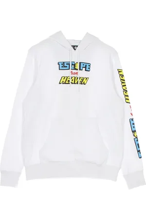 Element Sweathshirts & Hoodies, Herre, Hvid, S, Bomuld, Hvid Reckoning Hoodie med Supreme Print