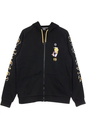DOLLY NOIRE Sweathshirts & Hoodies, Herre, Sort, M, Bomuld, Goku Super Saiyan Zip Hoodie Sort