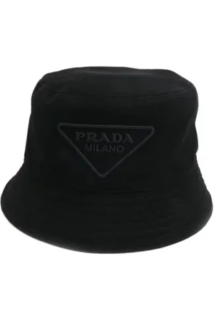 Prada Pre-owned, Herre, Sort, ONE SIZE, Pre-owned Canvas hatte