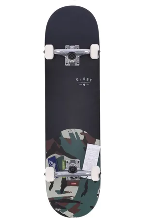Globe Sport, unisex, Sort, ONE SIZE, Sort/Camo Samlet Skateboard med Maple Dæk