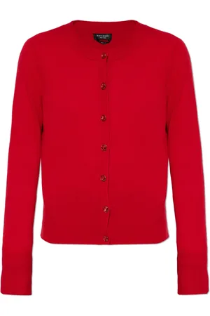 Kate Spade Strik, Dame, Rød, L, Cashmere, Kashmir Cardigan