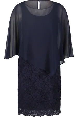 Vera Mont Kjole, Dame, Blå, S, Chiffon, Blonde Cocktailkjole