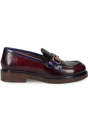 Pon´s quintana Sko, Dame, Flerfarvet, 39 EU, Uld, MultiColour Læder Loafers med Guldspænde