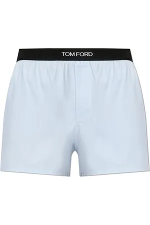 Tom Ford Undertøj, Herre, Blå, XL, Bomuld, Boxershorts med logo