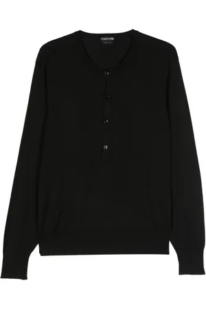 Tom Ford Top, Herre, Sort, M, Sort turtleneck sweater