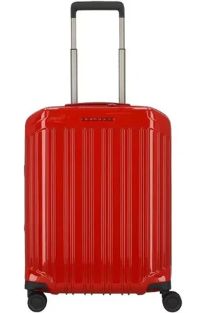 Piquadro Kuffert, unisex, Rød, ONE SIZE, Uld, Stilfuld Rejsetrolley Taske