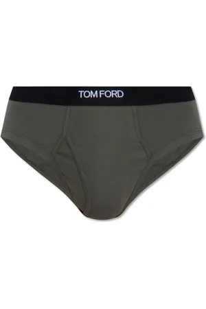 Tom Ford Undertøj, Herre, Grøn, S, Bomuld, Briefs med logo