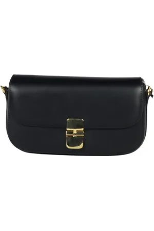 A.P.C. Taske, Dame, Sort, ONE SIZE, Læder, Grace Chain Clutch Taske