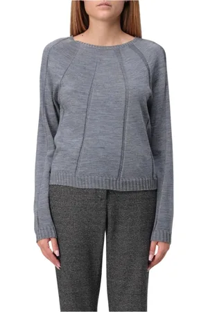 LIVIANA CONTI Strik, Dame, Grå, L, Grå Sweater Kollektion