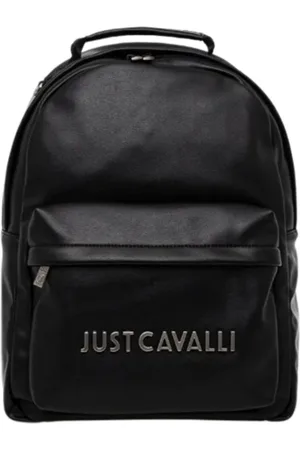 Roberto Cavalli Taske, Herre, Sort, ONE SIZE, Herre rygsæk med institutionelt logo