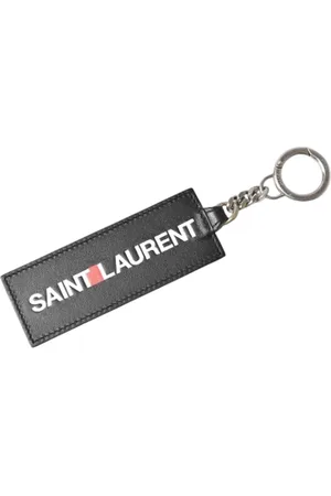 Saint Laurent Pre-owned, Herre, Sort, ONE SIZE, Tyl, Pre-owned Laeder ngleholdere