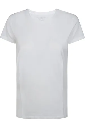 Majestic Top, Dame, Hvid, XL, Afslappet Jamie T-shirt med rund hals