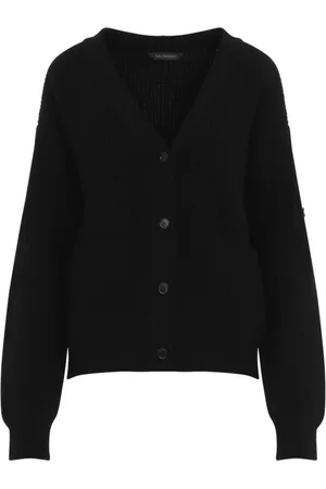 Balenciaga Strik, Dame, Sort, XS, Uld, Sort Uld Sweater Aw24