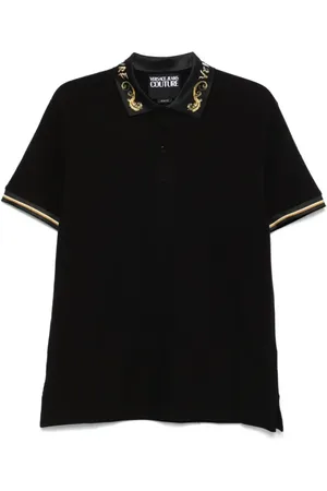 VERSACE Top, Herre, Sort, XS, Chromo Krave Sort Polo