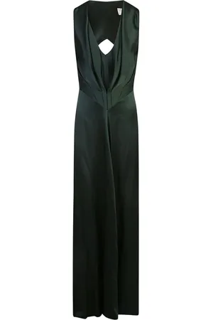 Victoria Beckham Kjole, Dame, Grøn, 3XS, Grøn Maxi Kjole til Kvinder