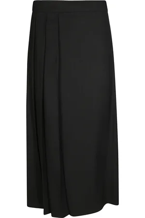P.A.R.O.S.H. Nederdel, Dame, Sort, S, Polyester, Midi Plisseret Nederdel