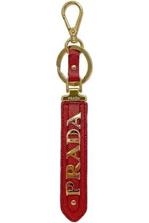 Prada Pre-owned, Dame, Rød, ONE SIZE, Tyl, Pre-owned Laeder ngleholdere