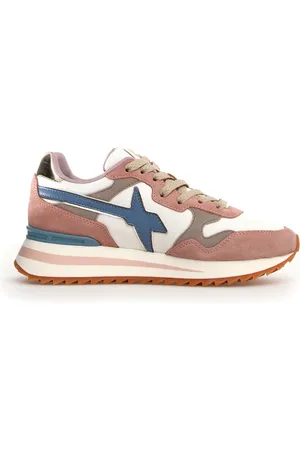 W6YZ Sko, Dame, Lyserød, 37 EU, Bomuld, Animal Print Sneakers Aw24