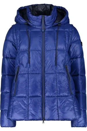 Betty Barclay Jakke, Dame, Blå, 3XL, Uld, Hættet 2-i-1 Jakke