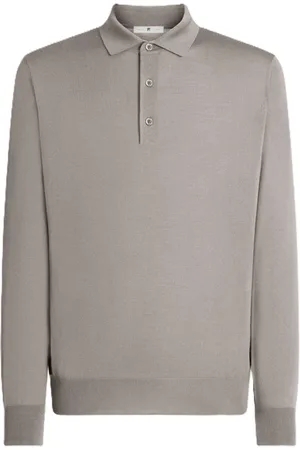 PT Torino Top, Herre, Grå, XL, Grå Polo Langærmet Skjorte