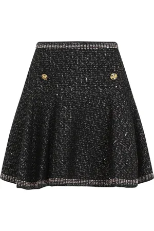 Giambattista Valli Nederdel, Dame, Sort, S, Bomuld, Sort Kort Nederdel Kvinders Mode