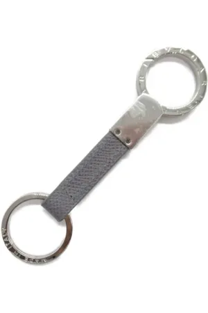 Bvlgari Pre-owned, unisex, Grå, ONE SIZE, Pre-owned Laeder ngleholdere