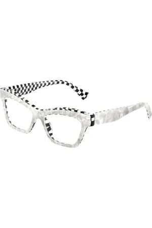 ALAIN MIKLI Tilbehør, unisex, Hvid, ONE SIZE, Emelynne Sort & Hvid Briller