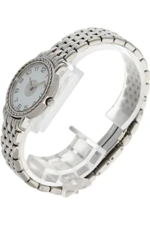 Hermès Pre-owned, Dame, Hvid, ONE SIZE, Pre-owned Rustfrit stal watches