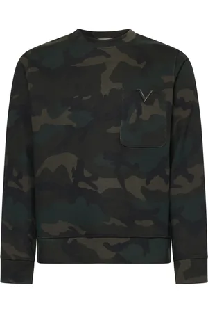 VALENTINO Sweathshirts & Hoodies, Herre, Flerfarvet, XL, Brun Sweaters til Mænd
