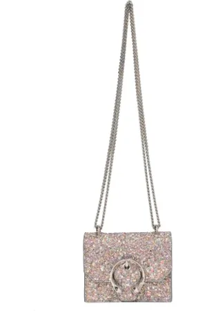 Jimmy Choo Pre-owned, Dame, Flerfarvet, ONE SIZE, Uld, Pre-owned Laeder skuldertasker