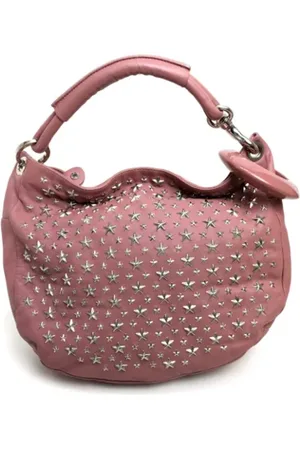 Jimmy Choo Pre-owned, Dame, Lyserød, ONE SIZE, Uld, Pre-owned Laeder hndtasker