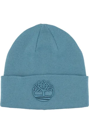 Timberland Tilbehør, Herre, Blå, ONE SIZE, Uld, Blå 3D Broderi Beanie Hat