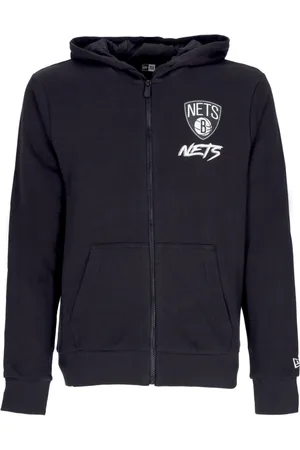 New Era Sweathshirts & Hoodies, Herre, Sort, XL, Bomuld, Brooklyn Nets Letvægts Hættetrøje