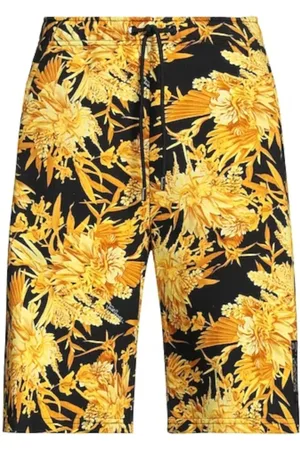 Roberto Cavalli Shorts, Herre, Flerfarvet, M, Bomuld, Herre Bermuda Shorts med All-Over Print