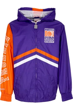 Mitchell & Ness Sport, Herre, Lilla, M, Uld, NBA Uimodståelig Windbreaker Lilla