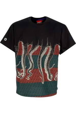 Octopus Top, Herre, Sort, XS, Bomuld, Sort herre T-shirt Horror Pack