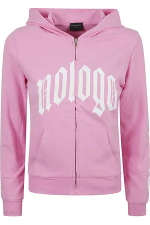 Balenciaga Sweathshirts & Hoodies, Dame, Lyserød, S, Bomuld, Zip-Up Hoodie Sweaters