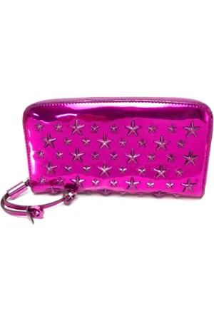 Jimmy Choo Pre-owned, Dame, Lilla, ONE SIZE, Tyl, Pre-owned Laeder punge
