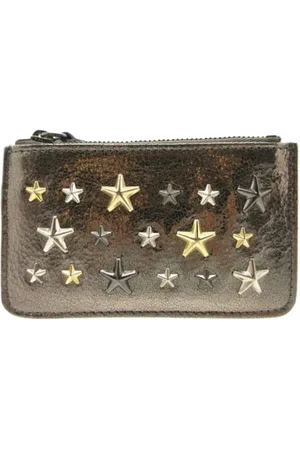 Jimmy Choo Pre-owned, Dame, Grå, ONE SIZE, Tyl, Pre-owned Laeder punge