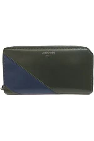 Jimmy Choo Pre-owned, Dame, Grøn, ONE SIZE, Pre-owned Laeder punge
