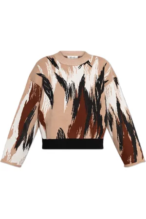 Diane von Furstenberg Strik, Dame, , L, Uld, Sweater med uld finish